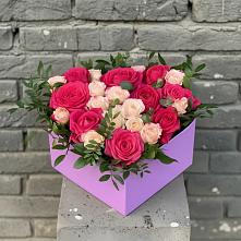 Цветочная композиция из Розы в коробке в Ивне