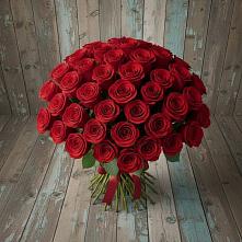 Букет 55 Красных роз Фридом #REPLACE_PRED# Ивне