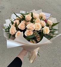 Букет Кремовые розы Латте в Ивне