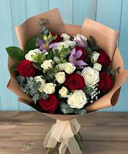 Букет цветов из:  Розы и Альстромерии в Ивне