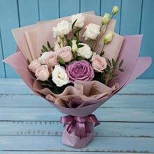 Букет цветов из:  Розы и Лизиантусы в Ивне