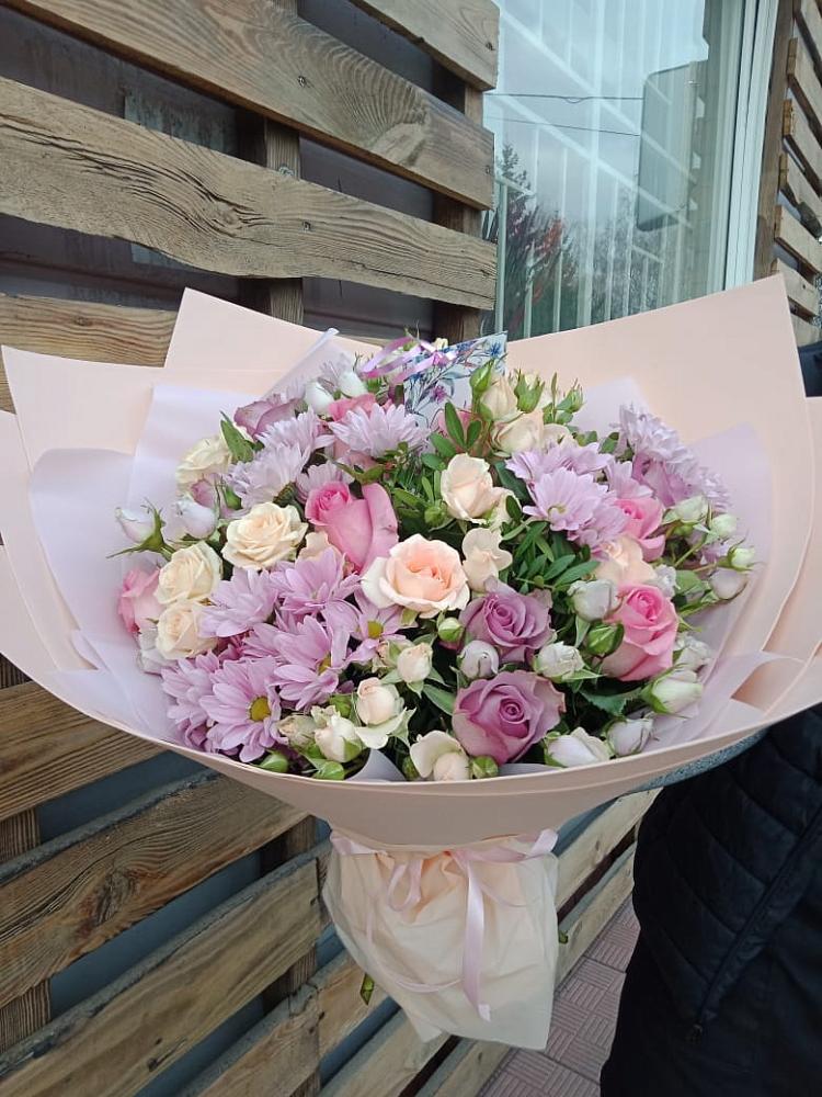 Букет цветов из: Розы и Хризантемы в Ивне