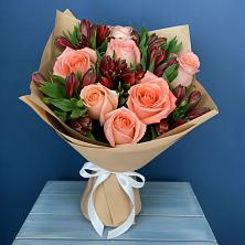 Букет цветов из:  Розы и Альстромерии в Ивне