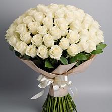 Букет 101 беля роза Белоснежка в Ивне