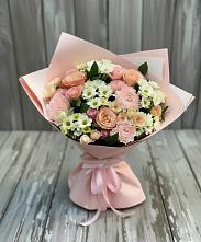 Букет цветов из:  Гвоздики, Розы и Хризантемы в Ивне