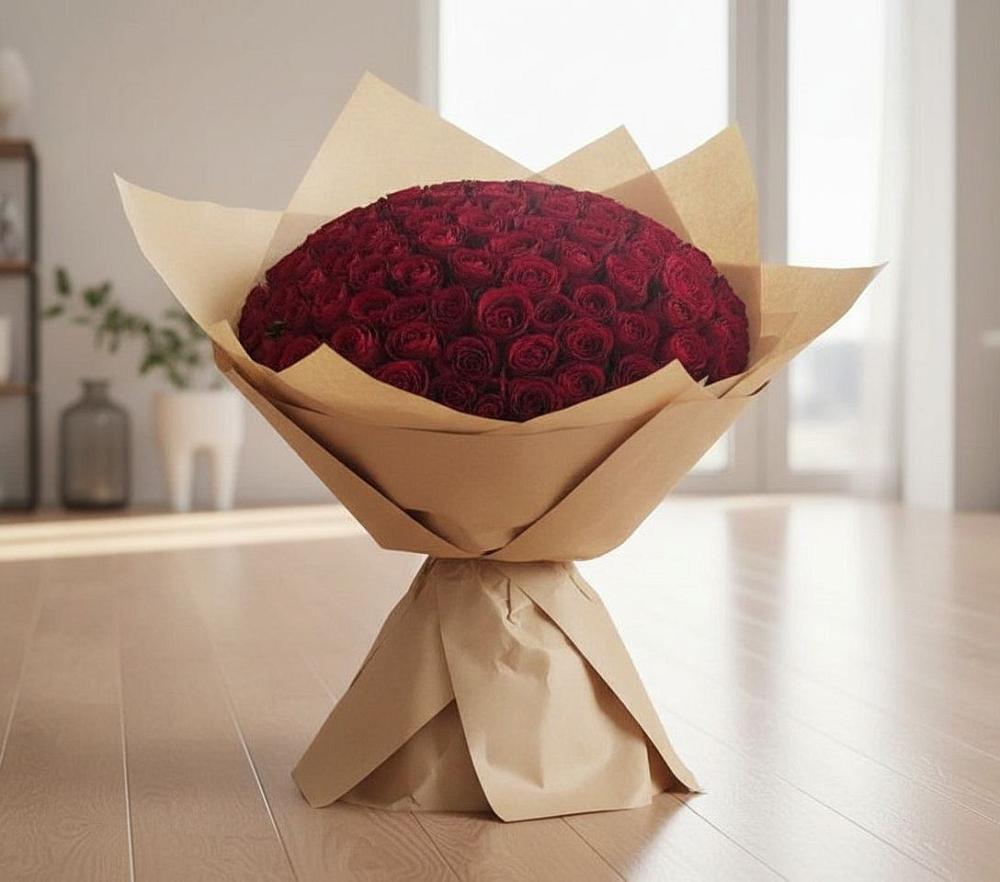 Букет 101 Красная роза в Ивне