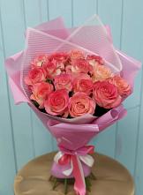 Букет 15 Розовых роз Равель в Ивне