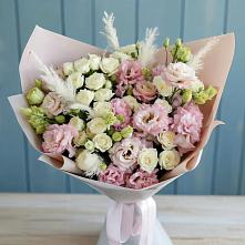 Букет цветов из:  Альстромерии и Розы в Ивне